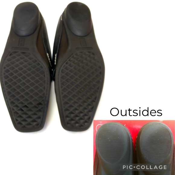 Aerosoles Black Leather Marine Bio Slide Mule Shoes 7 1/2B - Picture 13 of 15